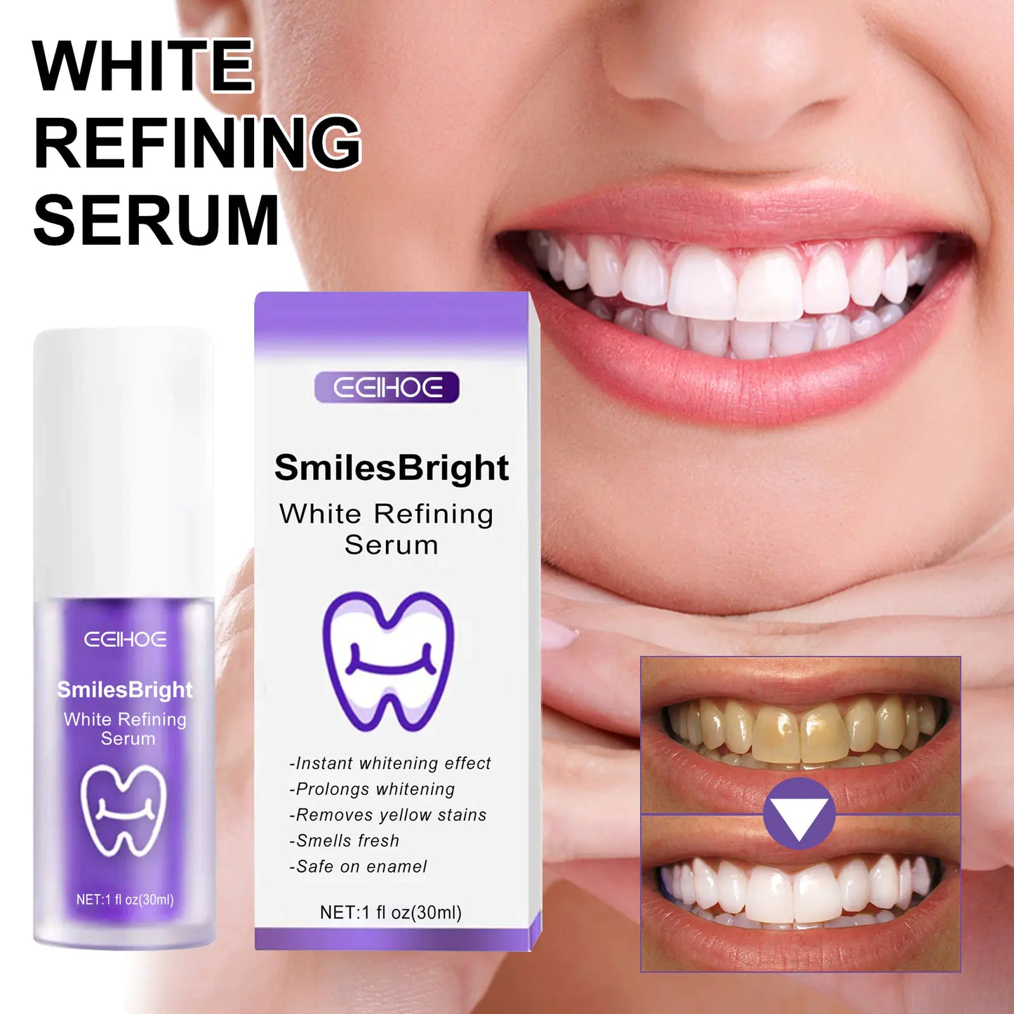 BrightSmile Purple Whitening Toothpaste